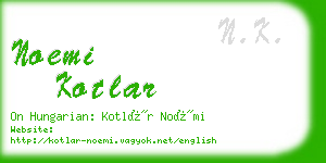 noemi kotlar business card